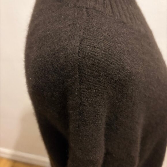 Banana Republic Brushed Cashmere Mock-Neck Sweater in Chocolate Brown - Picture 6 of 8